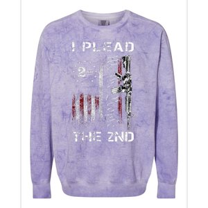 I Plead The 2nd We The People Usa Flag Ar15 Rifle Colorblast Crewneck Sweatshirt