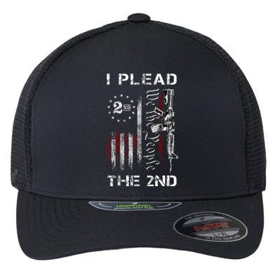 I Plead The 2nd We The People Usa Flag Ar15 Rifle Flexfit Unipanel Trucker Cap