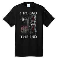 I Plead The 2nd We The People Usa Flag Ar15 Rifle Tall T-Shirt