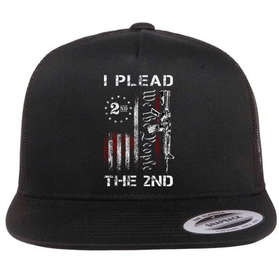 I Plead The 2nd We The People Usa Flag Ar15 Rifle Flat Bill Trucker Hat