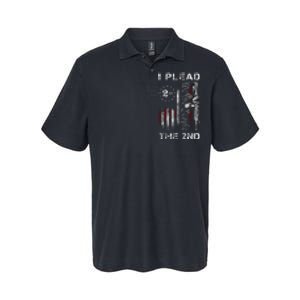 I Plead The 2nd We The People Usa Flag Ar15 Rifle Softstyle Adult Sport Polo