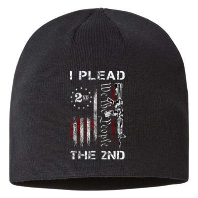 I Plead The 2nd We The People Usa Flag Ar15 Rifle Sustainable Beanie