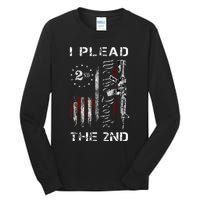 I Plead The 2nd We The People Usa Flag Ar15 Rifle Tall Long Sleeve T-Shirt