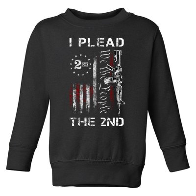 I Plead The 2nd We The People Usa Flag Ar15 Rifle Toddler Sweatshirt