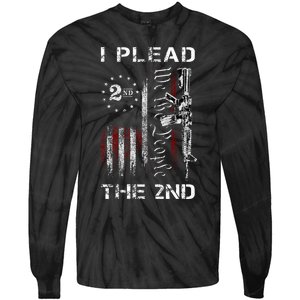 I Plead The 2nd We The People Usa Flag Ar15 Rifle Tie-Dye Long Sleeve Shirt