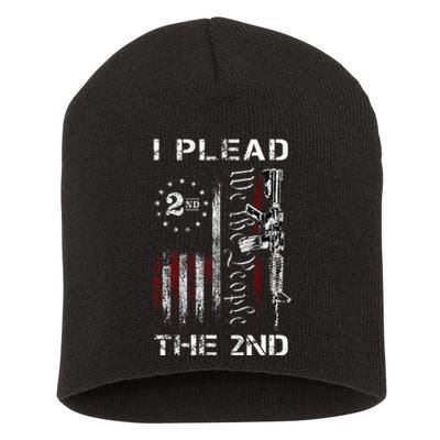 I Plead The 2nd We The People Usa Flag Ar15 Rifle Short Acrylic Beanie