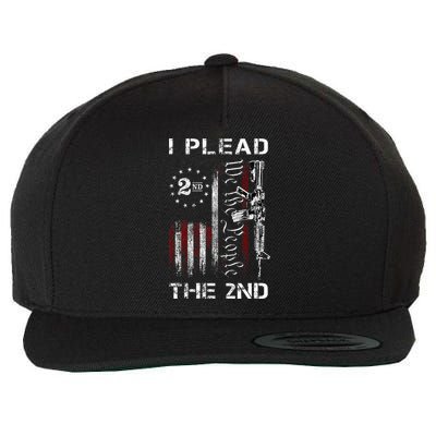 I Plead The 2nd We The People Usa Flag Ar15 Rifle Wool Snapback Cap