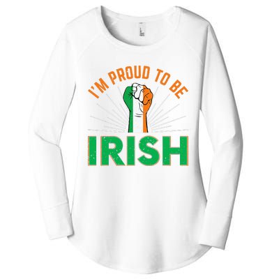 I'm Proud To Be Irish funny St Patricks Women's Perfect Tri Tunic Long Sleeve Shirt