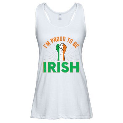 I'm Proud To Be Irish funny St Patricks Ladies Essential Flowy Tank