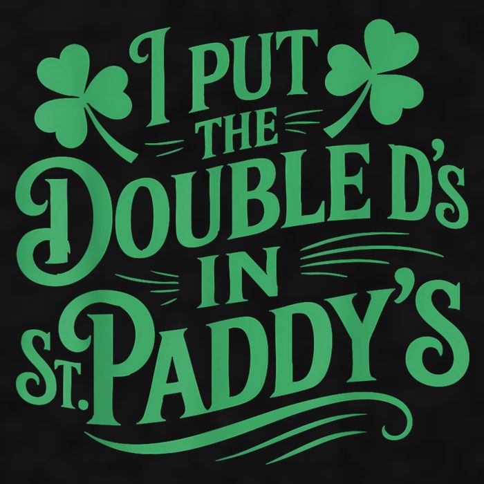 I Put The Double D's In St Paddy's Day Funny St Patricks Day Ladies PosiCharge Tri-Blend Wicking Tank