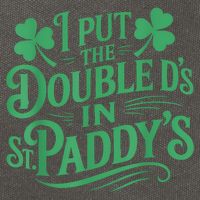 I Put The Double D's In St Paddy's Day Funny St Patricks Day Cotton Canvas Backpack