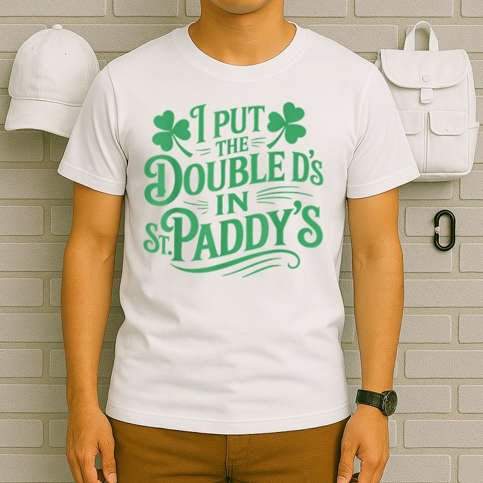 I Put The Double D's In St Paddy's Day Funny St Patricks Day T-Shirt