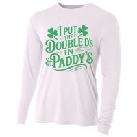 I Put The Double D's In St Paddy's Day Funny St Patricks Day Cooling Performance Long Sleeve Crew