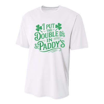 I Put The Double D's In St Paddy's Day Funny St Patricks Day Youth Performance Sprint T-Shirt