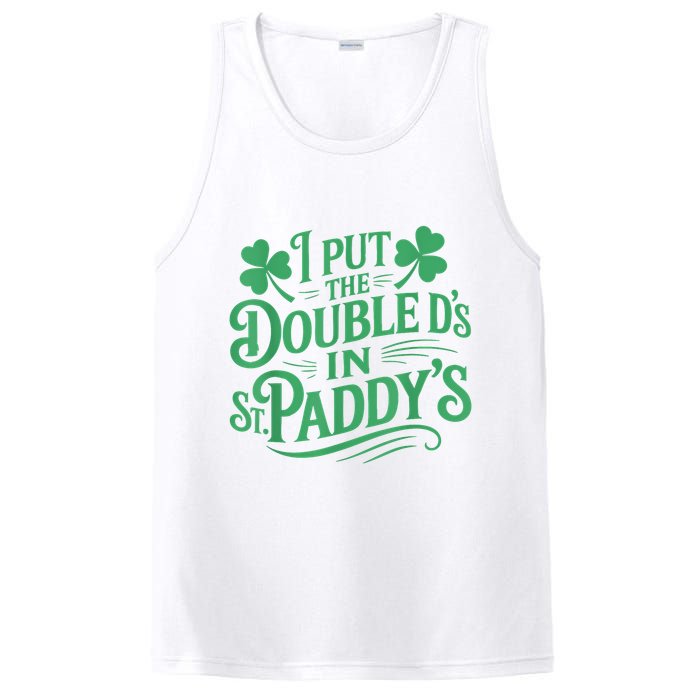 I Put The Double D's In St Paddy's Day Funny St Patricks Day PosiCharge Competitor Tank