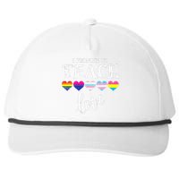 I Promise To Teach Love LGBT Q Pride Proud Ally Teacher Snapback Five-Panel Rope Hat