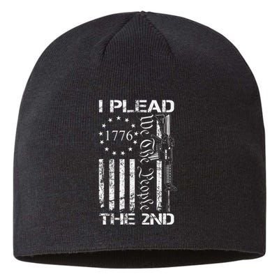 I Plead The 2nd Amendment We The People Usa Ar15 Pro Gun Sustainable Beanie