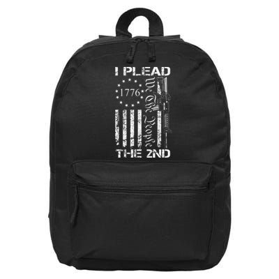 I Plead The 2nd Amendment We The People Usa Ar15 Pro Gun 16 in Basic Backpack