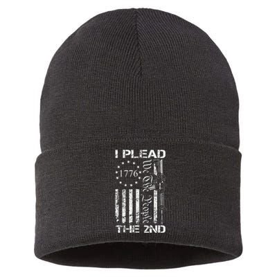 I Plead The 2nd Amendment We The People Usa Ar15 Pro Gun Sustainable Knit Beanie