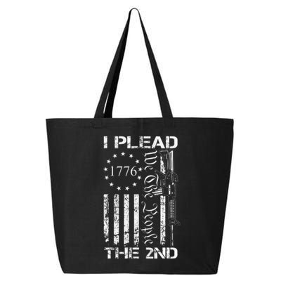 I Plead The 2nd Amendment We The People Usa Ar15 Pro Gun 25L Jumbo Tote