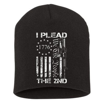 I Plead The 2nd Amendment We The People Usa Ar15 Pro Gun Short Acrylic Beanie