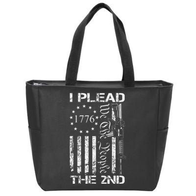 I Plead The 2nd Amendment We The People Usa Ar15 Pro Gun Zip Tote Bag