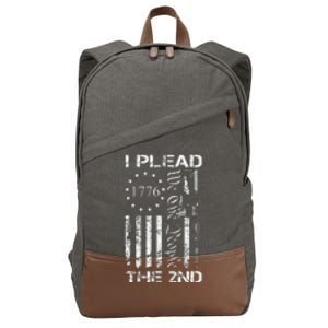 I Plead The 2nd Amendment We The People Usa Ar15 Pro Gun Cotton Canvas Backpack