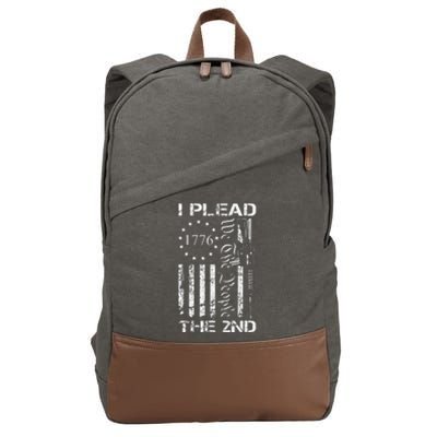 I Plead The 2nd Amendment We The People Usa Ar15 Pro Gun Cotton Canvas Backpack