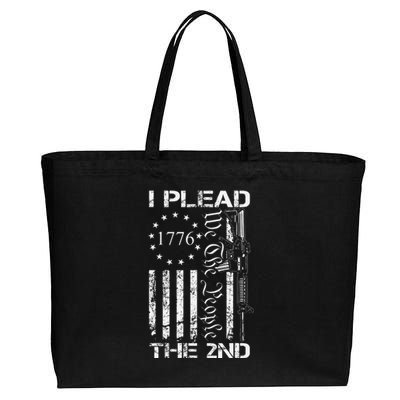 I Plead The 2nd Amendment We The People Usa Ar15 Pro Gun Cotton Canvas Jumbo Tote