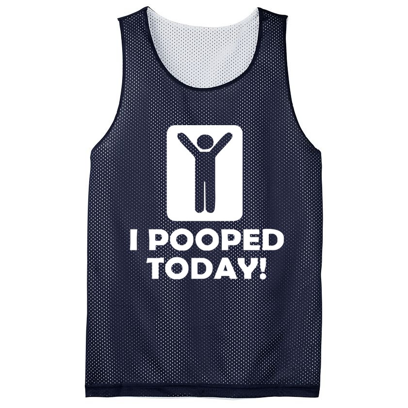 I POOPED TODAY Mesh Reversible Basketball Jersey Tank