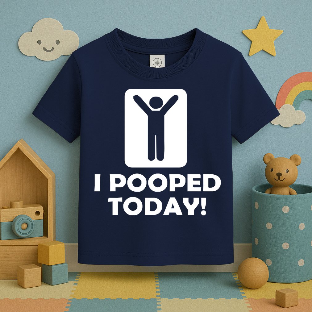 I POOPED TODAY Toddler T-Shirt