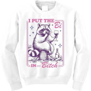 I Put The Bi In Bitch Kids Sweatshirt