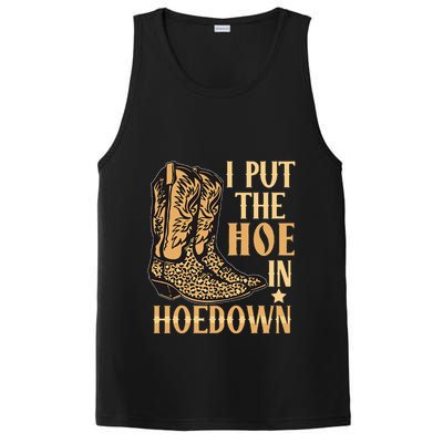 I Put The Hoe In Hoedown Funny Country PosiCharge Competitor Tank