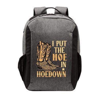 I Put The Hoe In Hoedown Funny Country Vector Backpack
