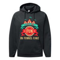 I Put The Fun In Funnel Cake Circus Birthday Party Costume Performance Fleece Hoodie