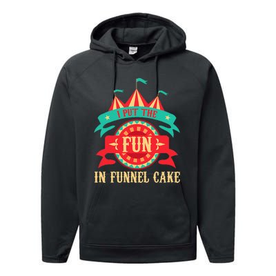 I Put The Fun In Funnel Cake Circus Birthday Party Costume Performance Fleece Hoodie