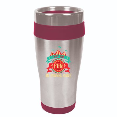 I Put The Fun In Funnel Cake Circus Birthday Party Costume 16oz Travel Tumbler