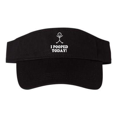 I Pooped Today Funny Sarcastic Saying Valucap Bio-Washed Visor