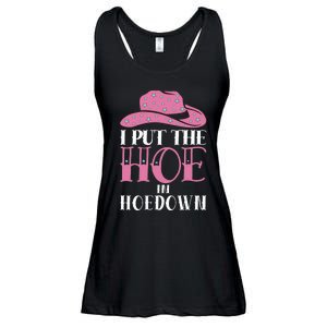 I Put The Hoe In Hoedown Ladies Essential Flowy Tank