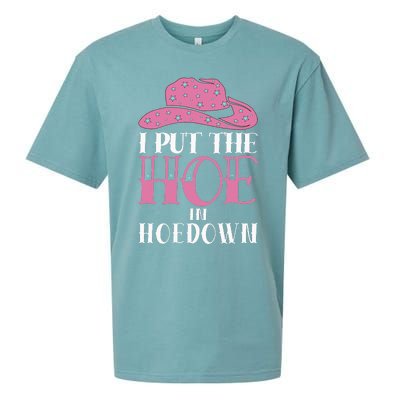 I Put The Hoe In Hoedown Sueded Cloud Jersey T-Shirt