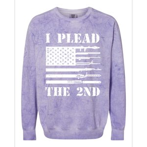 I Plead The 2nd Cute Gift Second Adt Funny Gift Pro Gun Gift Colorblast Crewneck Sweatshirt