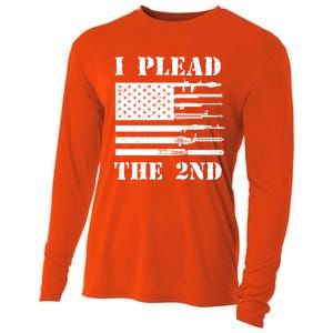 I Plead The 2nd Cute Gift Second Adt Funny Gift Pro Gun Gift Cooling Performance Long Sleeve Crew