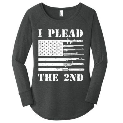 I Plead The 2nd Cute Gift Second Adt Funny Gift Pro Gun Gift Women's Perfect Tri Tunic Long Sleeve Shirt