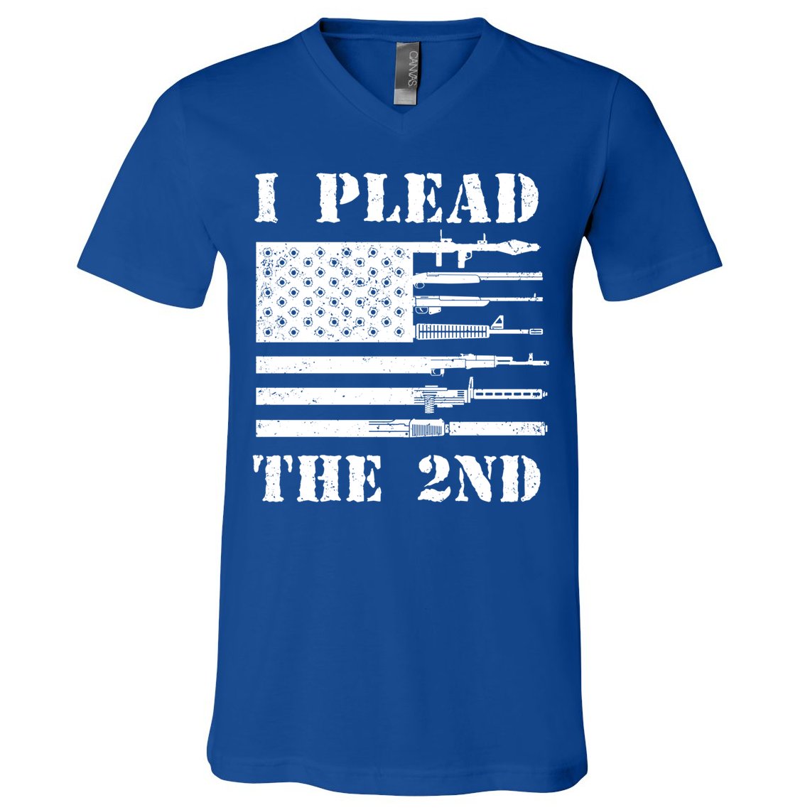 I Plead The 2nd Cute Gift Second Adt Funny Gift Pro Gun Gift V-Neck T-Shirt