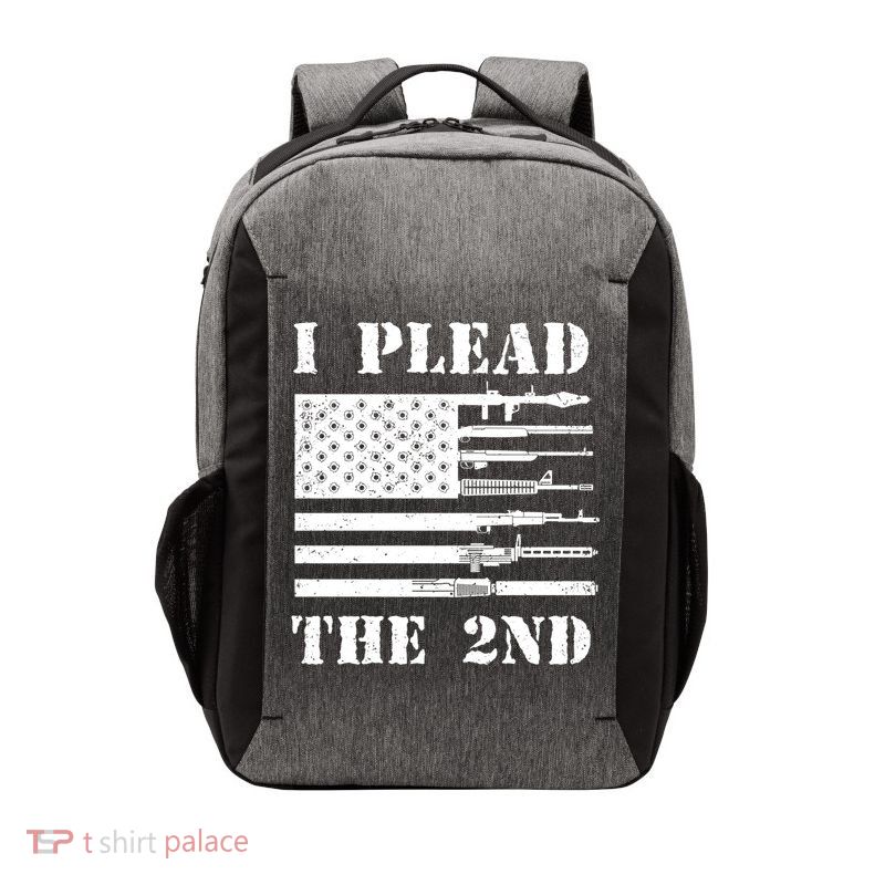 I Plead The 2nd Cute Gift Second Adt Funny Gift Pro Gun Gift Vector Backpack