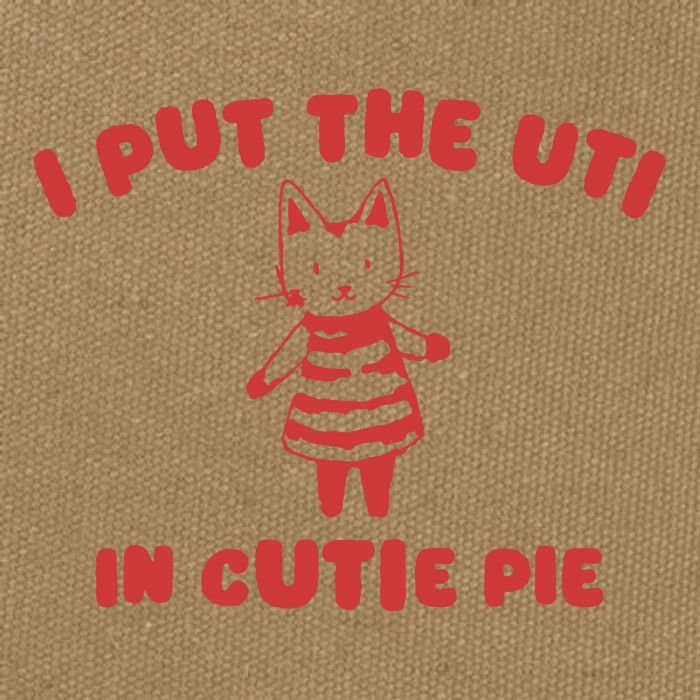 I Put The Uti In Cutie Pie Cotton Canvas Backpack