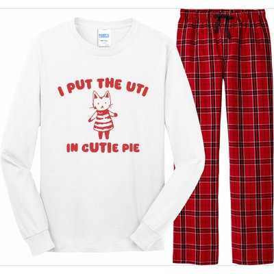 I Put The Uti In Cutie Pie Long Sleeve Pajama Set