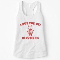 I Put The Uti In Cutie Pie Womens Tank Top