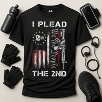 I Plead The 2nd We The People USA Flag AR 15 Rifle Cooling Performance Crew T-Shirt