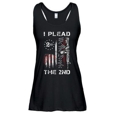 I Plead The 2nd We The People USA Flag AR 15 Rifle Ladies Essential Flowy Tank